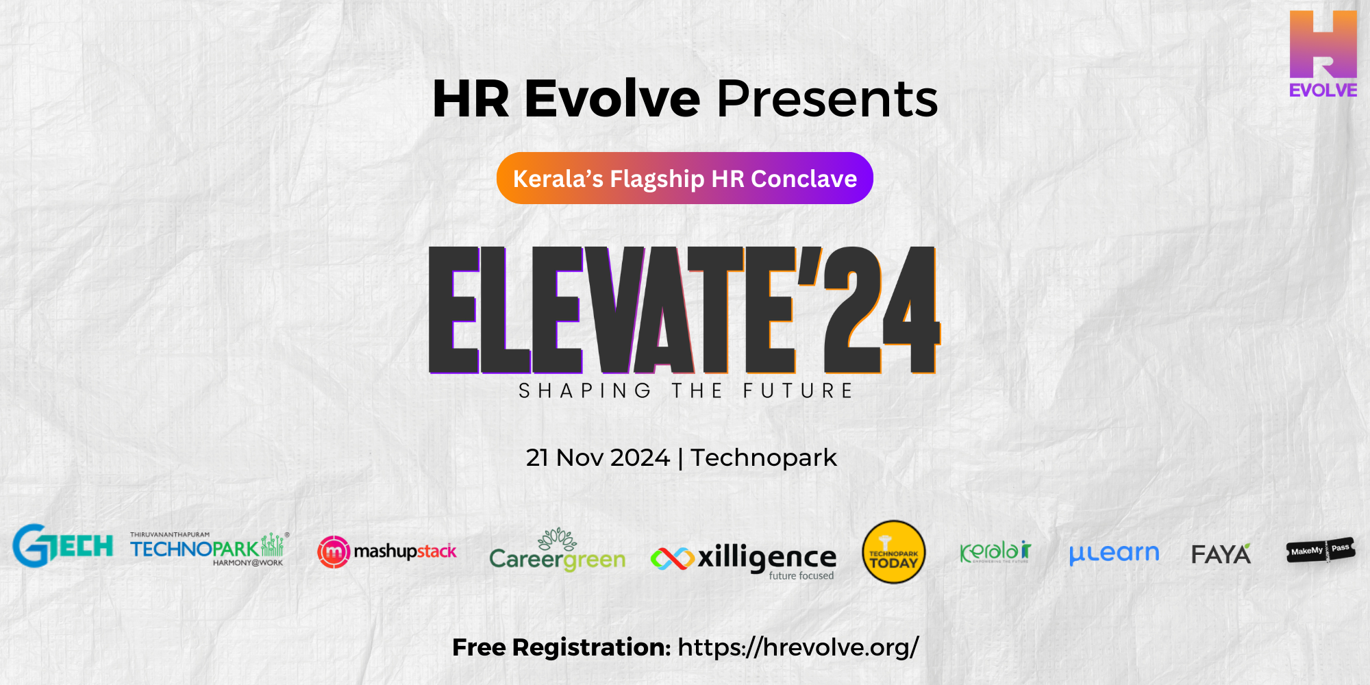 HR Evolve - Elevate 2024 Thursday, November 21, 2024