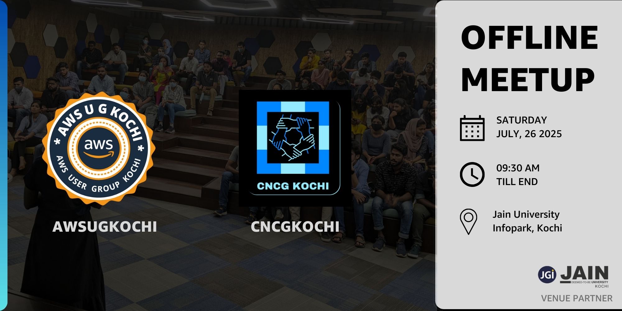 awsugkochi-cncgkochi-july-meetup Saturday, July 26, 2025