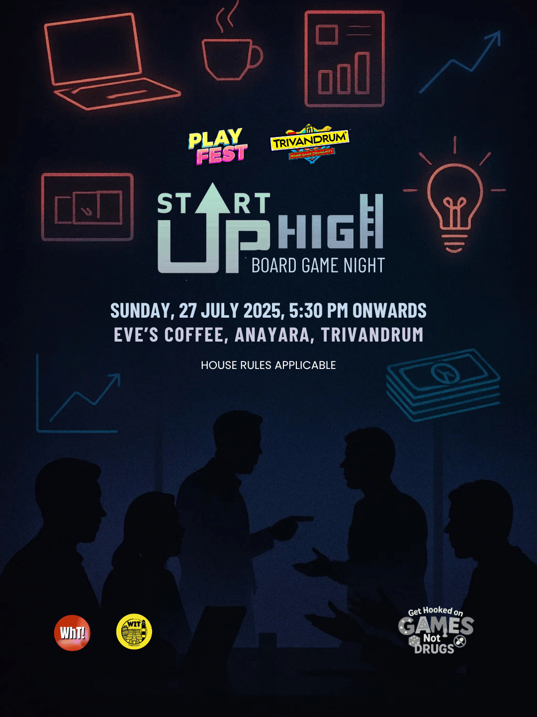 Startup High Board Game Night Sunday, July 27, 2025