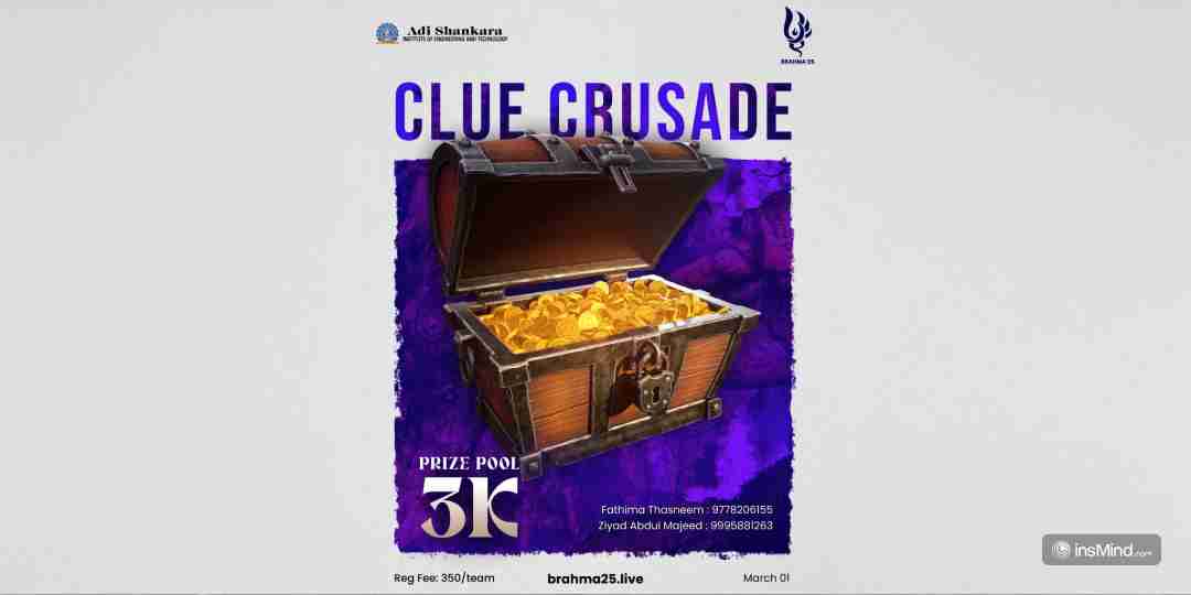 Clue Crusade Saturday, March 1, 2025